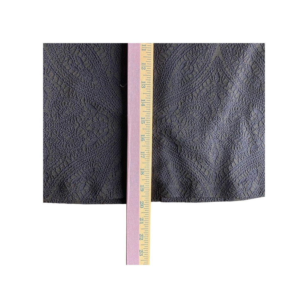 J McLaughlin Womens Size 2 Blue Textured Career Pencil Skirt - Picture 2 of 6